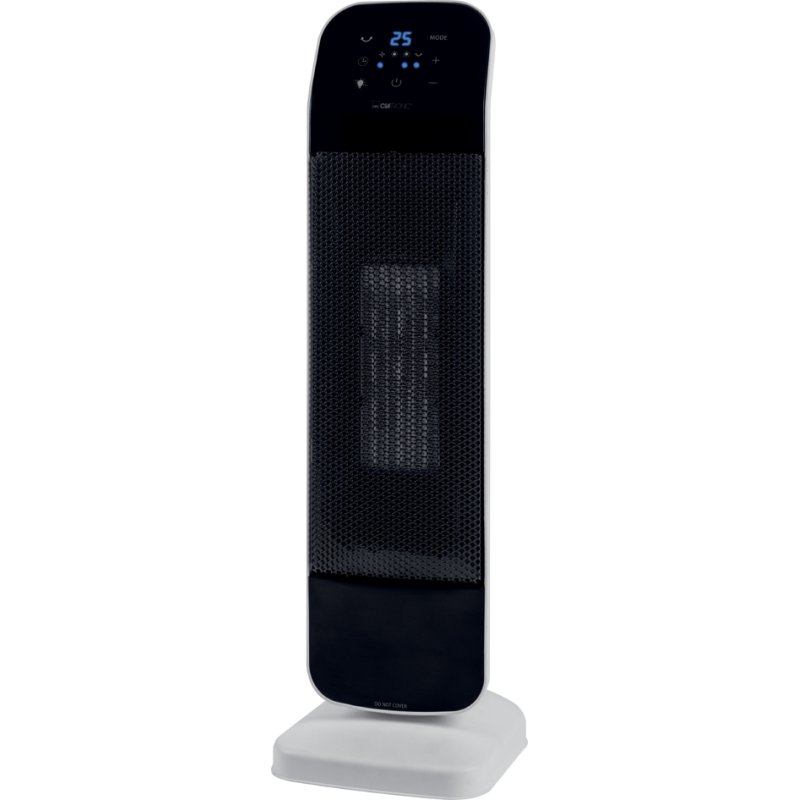 CLATRONIC radiateur céramique HL 3763, blanc/noir, 2000 watts, écran LED